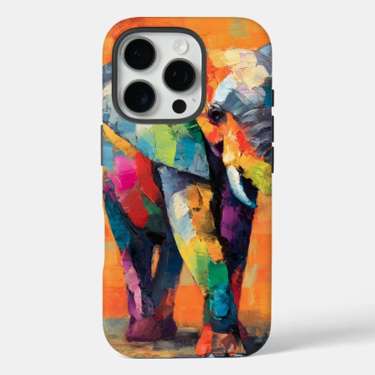 Abstrakt Happy Rainbow Elephant Case-Mate iPhone Hülle (Rückseite)