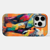Abstrakt Happy Rainbow Elephant Case-Mate iPhone Hülle (Rückseite (Horizontal))