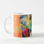 Abstrakt Happy Rainbow Elephant Kaffeetasse (Links)