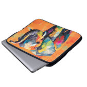 Abstrakt Happy Rainbow Elephant Laptopschutzhülle (Vorne Knopf)