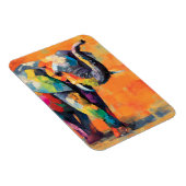 Abstrakt Happy Rainbow Elephant Magnet (Rechte Seite)
