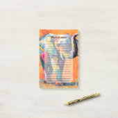 Abstrakt Happy Rainbow Elephant Post-it Klebezettel (Auf Schreibtisch)