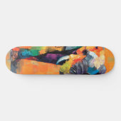 Abstrakt Happy Rainbow Elephant Skateboard (Horizontal)