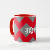 Abstrakt Happy Tasse (Vorderseite Links)