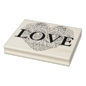 Abstrakt Heart Doodle Gummistempel (Stempel)