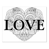 Abstrakt Heart Doodle Gummistempel (Prägung)