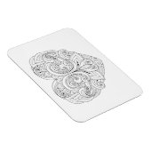 Abstrakt Heart Doodle Magnet (Rechte Seite)