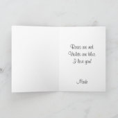 Abstrakt Heat Red Feiertagskarte (Innenseite)