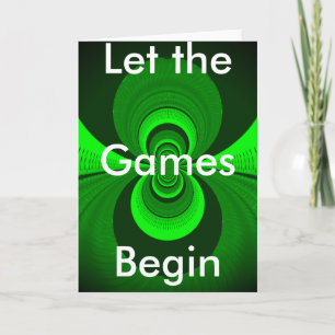 Abstrakt-hellgrüne Groovy Kaleidoskop-Muster Karte