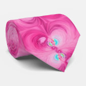 Abstrakt-Hellrosa-Krawatte Krawatte (Gerollt)