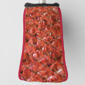 Abstrakt hellrot mit Flecken und gekröntem Stil Golf Headcover (Rotieren 90)