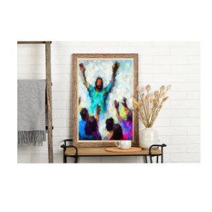 Abstrakt-Herr, wir brauchen dich jetzt mehr als je Poster