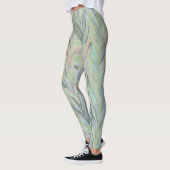 Abstrakt Herringbone - Farn Leggings (Links)