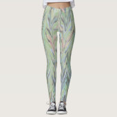 Abstrakt Herringbone - Farn Leggings (Vorderseite)