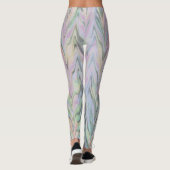Abstrakt Herringbone - Lavendel Leggings (Rückseite)