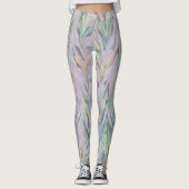 Abstrakt Herringbone - Lavendel Leggings (Vorderseite)