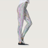 Abstrakt Herringbone - Lavendel Leggings (Rechts)