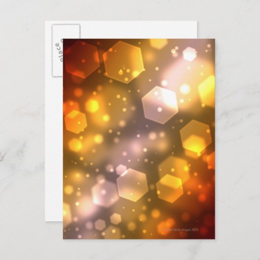 Abstrakt Hexagon Postkarte (Vorne/Hinten)