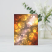 Abstrakt Hexagon Postkarte (Stehend Vorderseite)