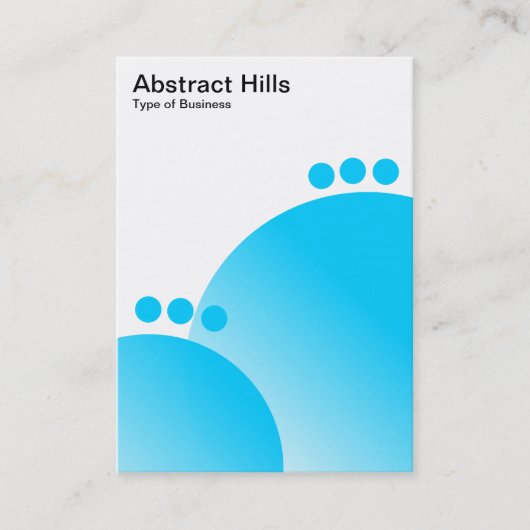 Abstrakt Hills - Sky Blue Visitenkarte (Vorderseite)