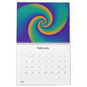 Abstrakt Hintergrund Spirals soft V + Ihr Text Kalender (Feb 2026)