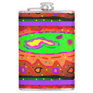 ABSTRAKT HIPPY ART RETRO FLACHMANN