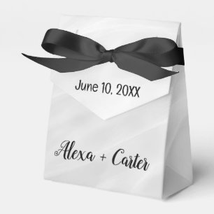 Abstrakt Hochzeitsweißer Marmor Geschenkschachtel
