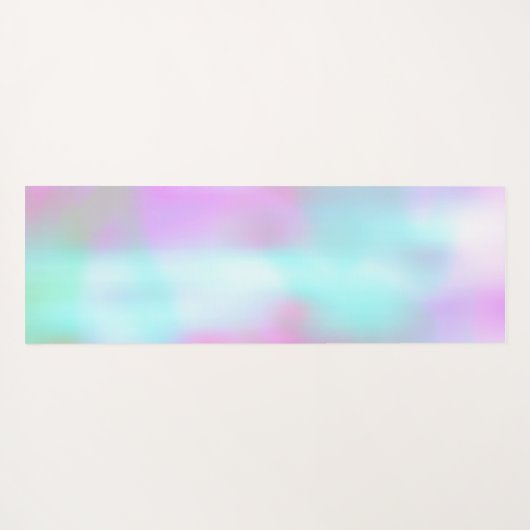 Abstrakt Hologramm Rainbow Pink Yogamatte (Rückseite (Horizontal))