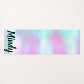 Abstrakt Hologramm Rainbow Pink Yogamatte (Vorderseite (Horizontal))