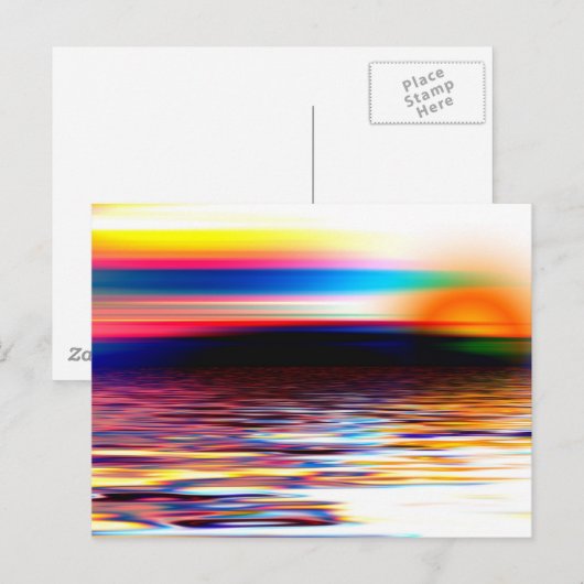 Abstrakt Horizon Postkarte (Vorne/Hinten)