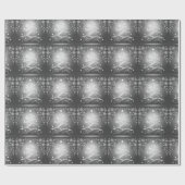 Abstrakt HORSE Lover Weihnachtsbaumen Geschenkpapier (Flach)