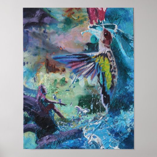 Abstrakt Hummer Poster (Vorne)