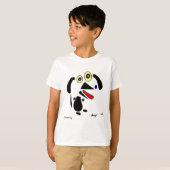 Abstrakt Hunde Kids Basic T - Shirt (Vorne ganz)