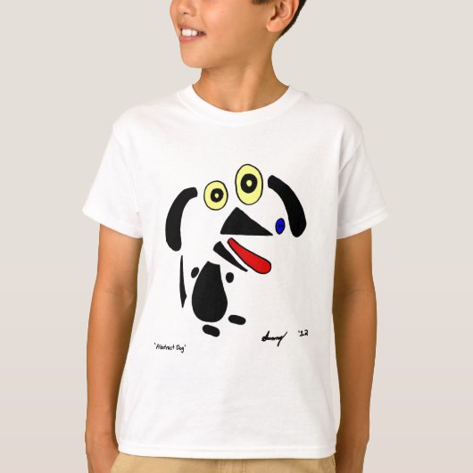 Abstrakt Hunde Kids Basic T - Shirt (Vorderseite)