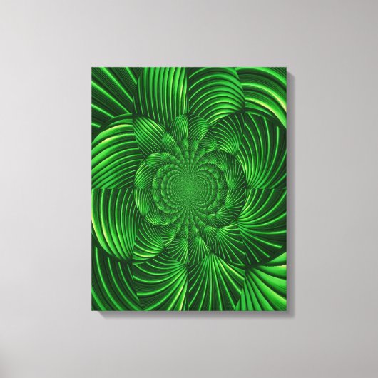 Abstrakt Hypnotic Palm Wrapped Canvas Leinwanddruck (Vorderseite)