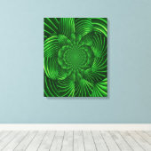 Abstrakt Hypnotic Palm Wrapped Canvas Leinwanddruck (Insitu (Holzboden))
