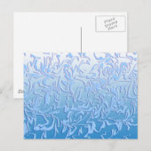 Abstrakt Icy Swirl Postkarte (Vorne/Hinten)