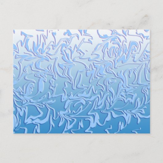 Abstrakt Icy Swirl Postkarte (Vorderseite)