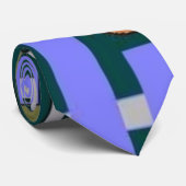 abstrakt im Blau Krawatte (Gerollt)