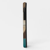 Abstrakt im Blau und in Brown Case-Mate iPhone Hülle (Hinten/Links)