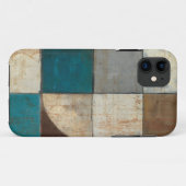 Abstrakt im Blau und in Brown Case-Mate iPhone Hülle (Rückseite (Horizontal))