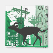 Abstrakt Impala Magnet (Vorne)