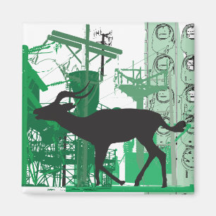 Abstrakt Impala Magnet