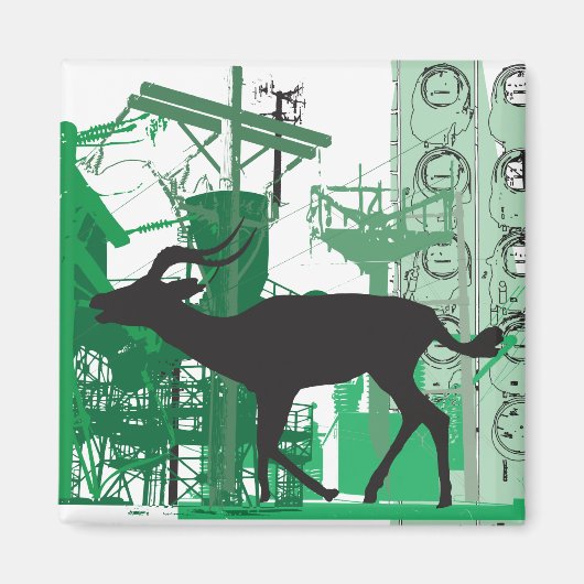 Abstrakt Impala Magnet (Vorne)