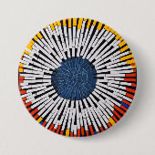 Abstrakt in Band - Sternexplosion Button (Vorderseite)