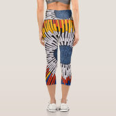 Abstrakt in Band - Sternexplosion Capri Leggings (Rückseite)