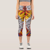 Abstrakt in Band - Sternexplosion Capri Leggings (Vorderseite)