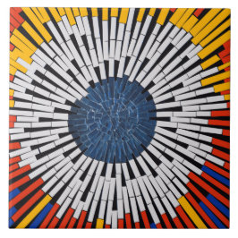 Abstrakt in Band - Sternexplosion Fliese