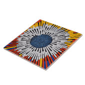 Abstrakt in Band - Sternexplosion Fliese (Seite)