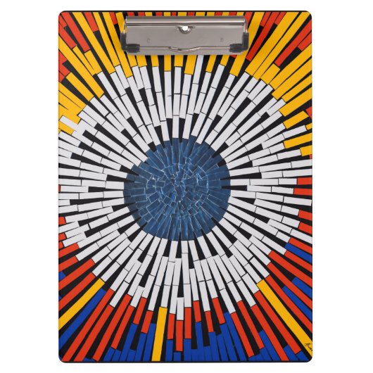 Abstrakt in Band - Sternexplosion Klemmbrett (Vorderseite)